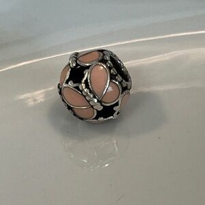 Pandora Pink and Silver Butterfly Charm
